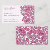 Paisleys Elegant Visitekaartje (Voorkant / Achterkant)
