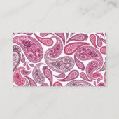 Paisleys Elegant Visitekaartje (Achterkant)