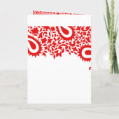 Paisleys Elegante Indiase bruiloft gevouwen uitnod (Achterkant)