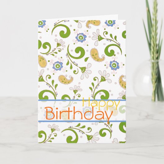 Paisley's Garden - Gepersonaliseerd Kaart (Voorkant)