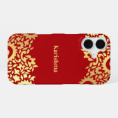 Paisleys Indian iPhone 16 Hoesje (Achterkant horizontaal)