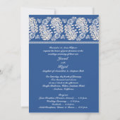 Paisleys Indian/Jewish Wedding Flat Invitation Kaart (Achterkant)