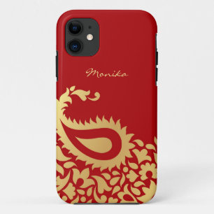 Paisleys Indian Red iPhone 5 Hoesje