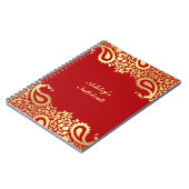 Paisleys Indian Style-laptop Notitieboek (Linkerzijde)