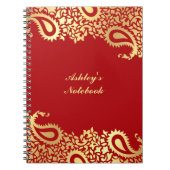 Paisleys Indian Style-laptop Notitieboek (Voorkant)