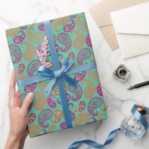 Paisleys-patroon Cadeaupapier