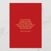 Paisleys Wedding with Programs Flat Invitation Programmakaart (Achterkant)