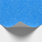 paisleyverpakking blauw papier (Hoek)