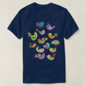 paisleyvogels 1 t-shirt (Design voorkant)