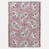 Paisleyvogels in het roze van baby deken (Voorkant Verticaal)