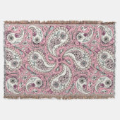 Paisleyvogels in het roze van baby deken (Voorkant)