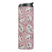 Paisleyvogels in het roze van baby thermosbeker (Gedraaid links)