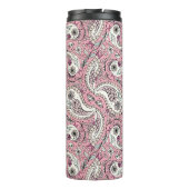 Paisleyvogels in het roze van baby thermosbeker (Achterkant)
