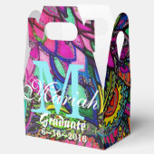 Paisly Feathers Heldere en kleurrijke gunstbox Bedankdoosjes (Geopend)