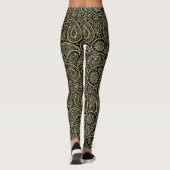  Paisly Patter Glitter & Goud Leggings (Achterkant)