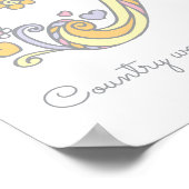 Paityn monogram art meisjes naam en betekenis post poster (Hoek)