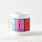 Paityn periodieke mok van de tabelnaam (Voorkant links)