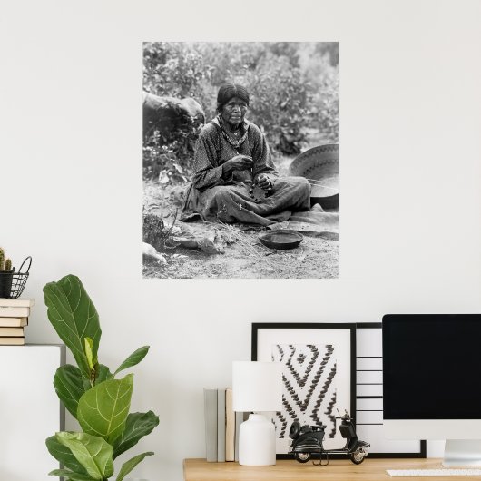 Paiute Basket Maker: 1902 Poster (Thuiskantoor)