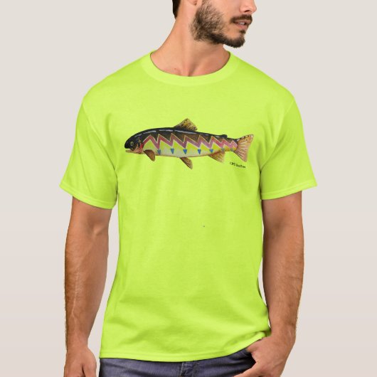 Paiute cutthroat forel; t-shirt (Voorkant)