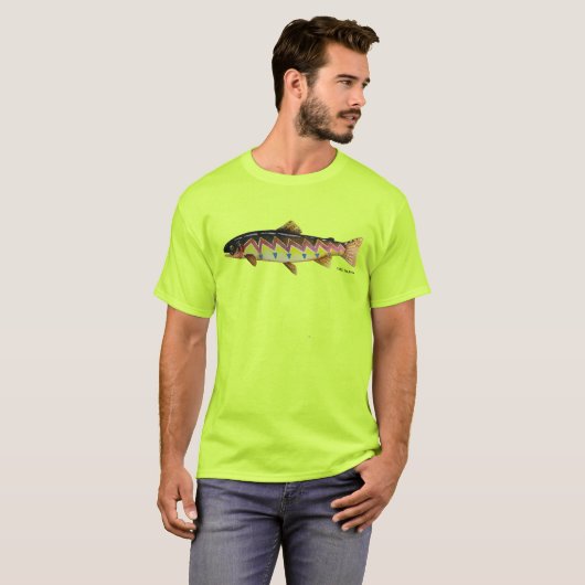 Paiute cutthroat forel; t-shirt (Voorkant volledig)