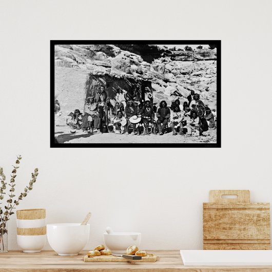 Paiute Indian Adobe House 1912 Poster (Keuken)