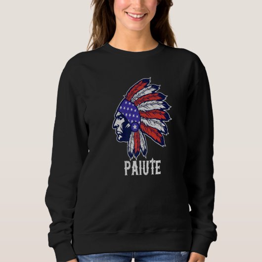 Paiute Native American Flag Pride Hoofdpagina Trui (Voorkant)