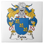 Paiva Family Crest Tegeltje (Voorkant)