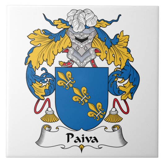 Paiva Family Crest Tegeltje (Voorkant)