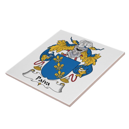 Paiva Family Crest Tegeltje (Zijkant)
