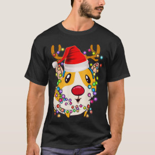 Paj met kerst-kerstverlichting voor cavia's t-shirt
