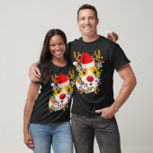 Paj met kerst-kerstverlichting voor cavia's t-shirt (Unisex)