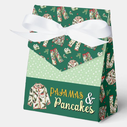 Pajama en pannenkoeken cadeautas bedankdoosjes (Voorkant)