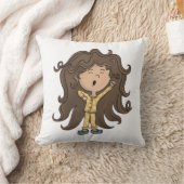 Pajama girl Pillow Kussen (Deken)