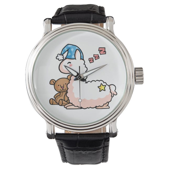 Pajama Llama Horloge (Voorkant)