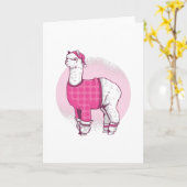 Pajama llama kaart (Gele Bloem)