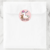 Pajama Llama Ronde Sticker (Tas)