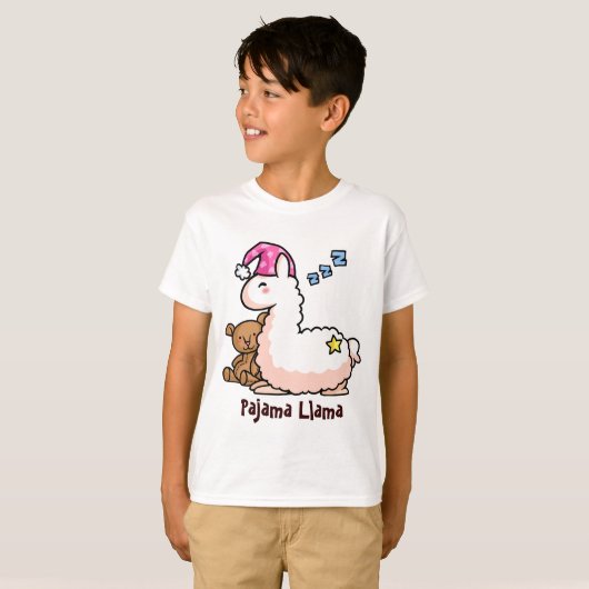 Pajama Llama T-shirt (Voorkant volledig)