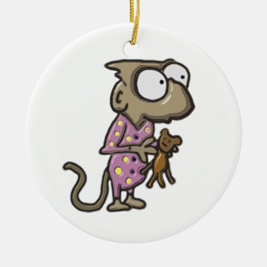 Pajama Monkey Ornament (Voorkant)