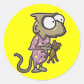 Pajama Monkey Stickers (Voorkant)