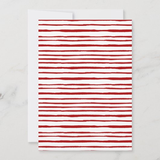 Pajama-partij van de moderne Rode en Witte Waterve Kaart (Achterkant)