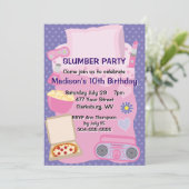 Pajama-partij voor meisjes kaart (Staand voorkant)