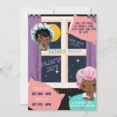 Pajama Party Birthday Invitation Kaart (Voorkant)