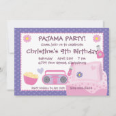 Pajama Party Birthday Kaart (Voorkant)