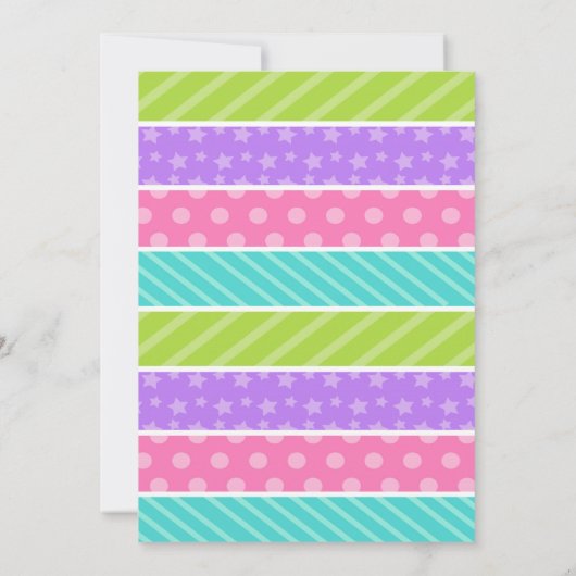 Pajama Party Birthday Kaart (Achterkant)