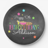 Pajama Party Birthday Papieren Bordje (Voorkant)