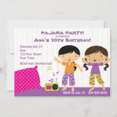 Pajama Party for Girls Kaart (Voorkant)