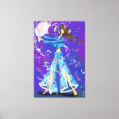 Pajama Party Girl Canvas Print Pillow Fight - Fun (Voorkant)