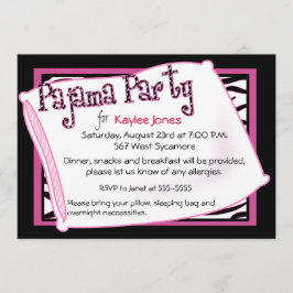 Pajama Party in Black en Pink Kaart