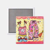 Pajama Party Magnet (Voorkant / Achterkant)