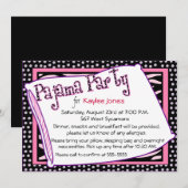 Pajama Party Polka Dot Pinks Kaart (Voorkant / Achterkant)